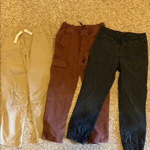 Cat & Jack Kids Casual Pants - Beige, Brown, and Dark Gray